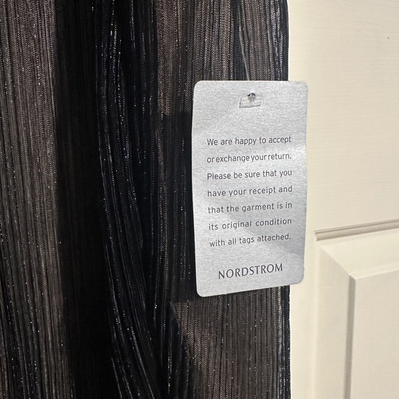 Jewel Badgley Mischka Metallic Maxi Dress with Side Slit - NWT, but Flawed - 14 - Picture 7 of 16